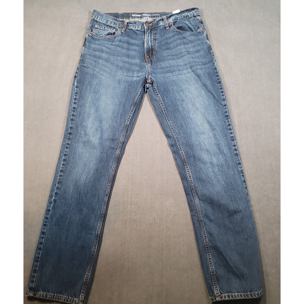 Old Navy Jeans Mens 36x34 Blue Regular Standard Straight Leg‎ Medium Wash Cotton
